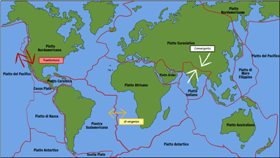 Struttura Della Terra - Major Tectonic Plates