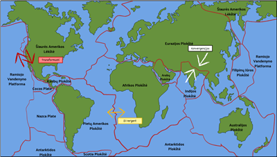 Žemės Struktūra - Pagrindinės Tektoninės Plokštės