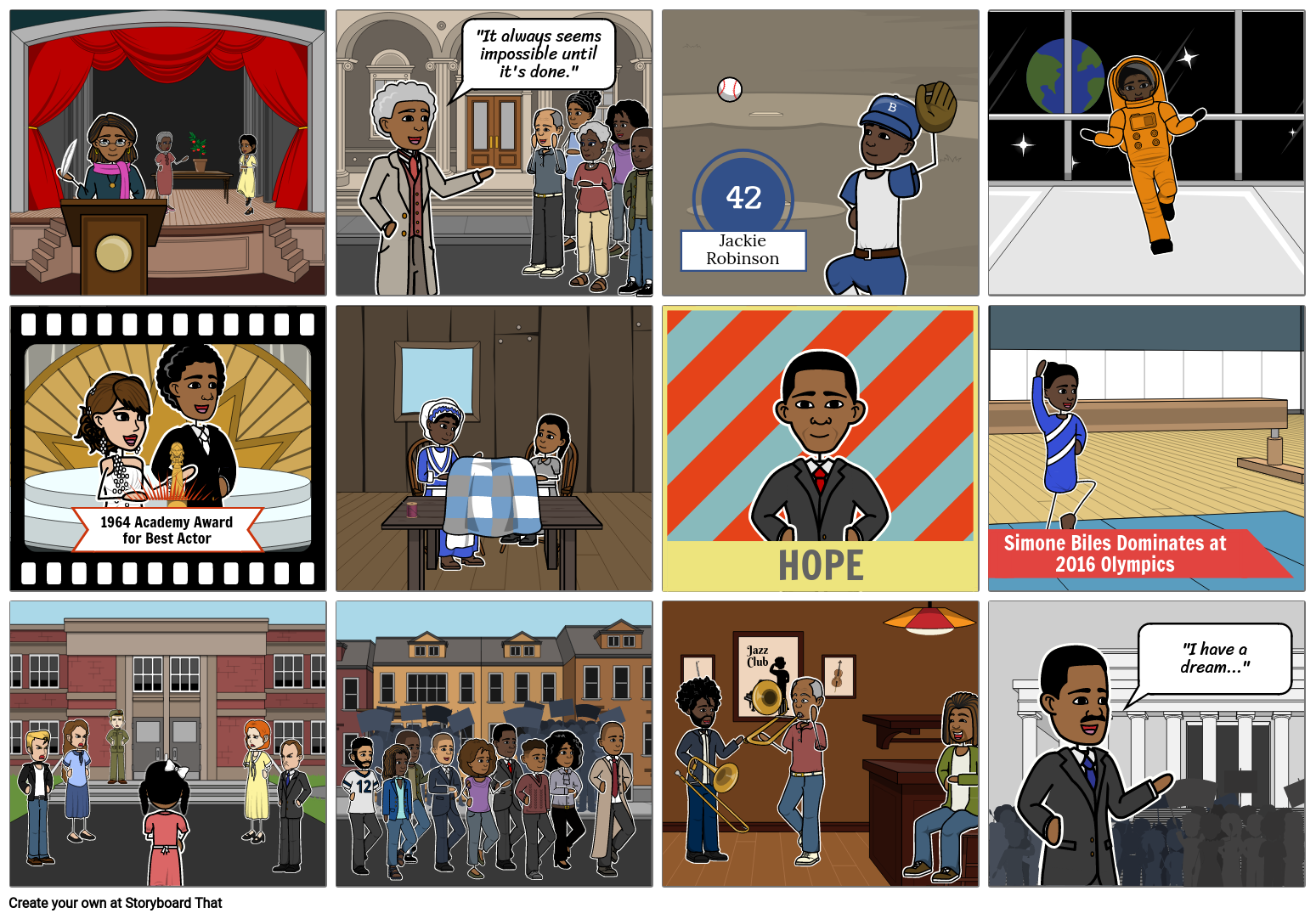 Celebrate Black History Month - Quilt Storyboard