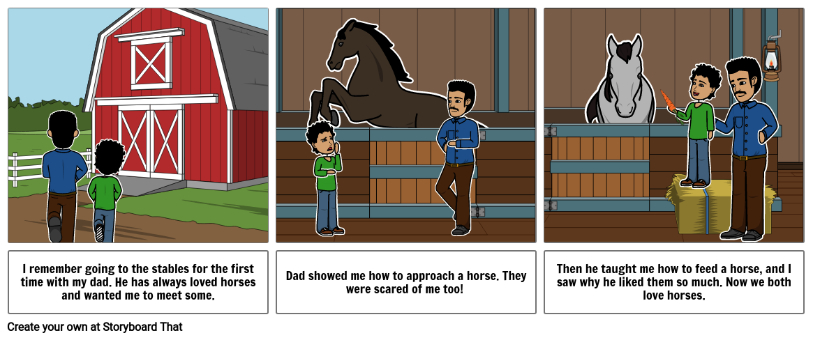Fathers Day Favorite Memory Narrative Storyboard