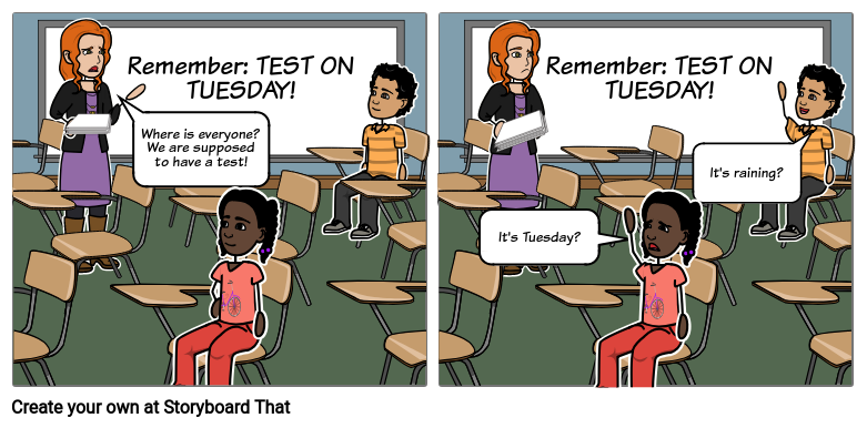 PSA Comic - Test - public service announcement school