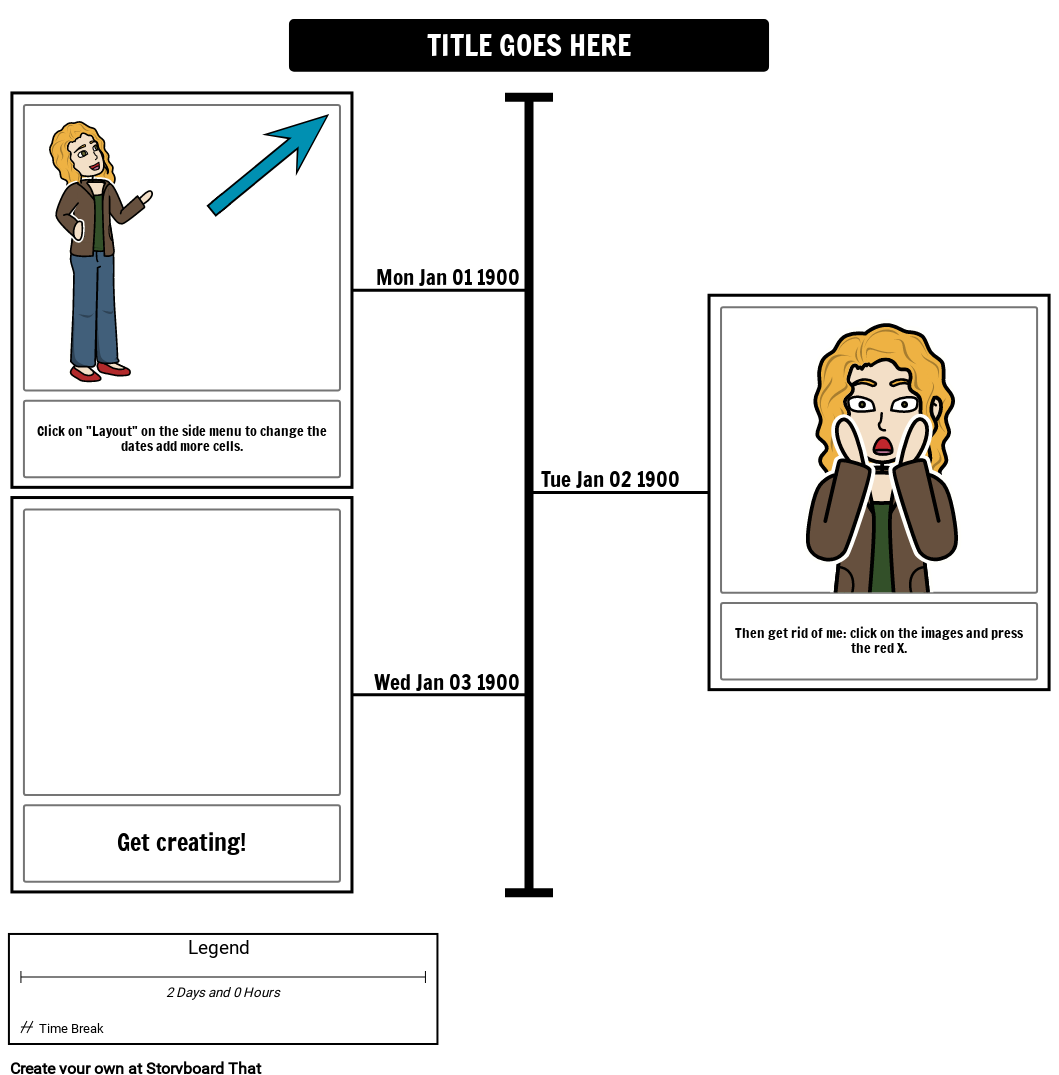 Timeline Maker Mod le De Chronologie Sur Le Storyboard That