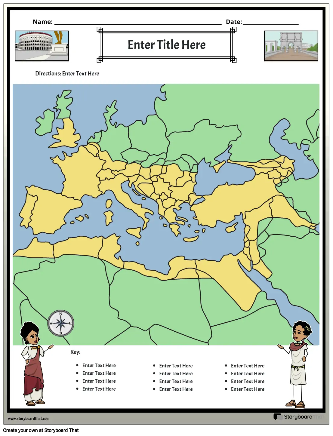 خريطة الإمبراطورية الرومانية