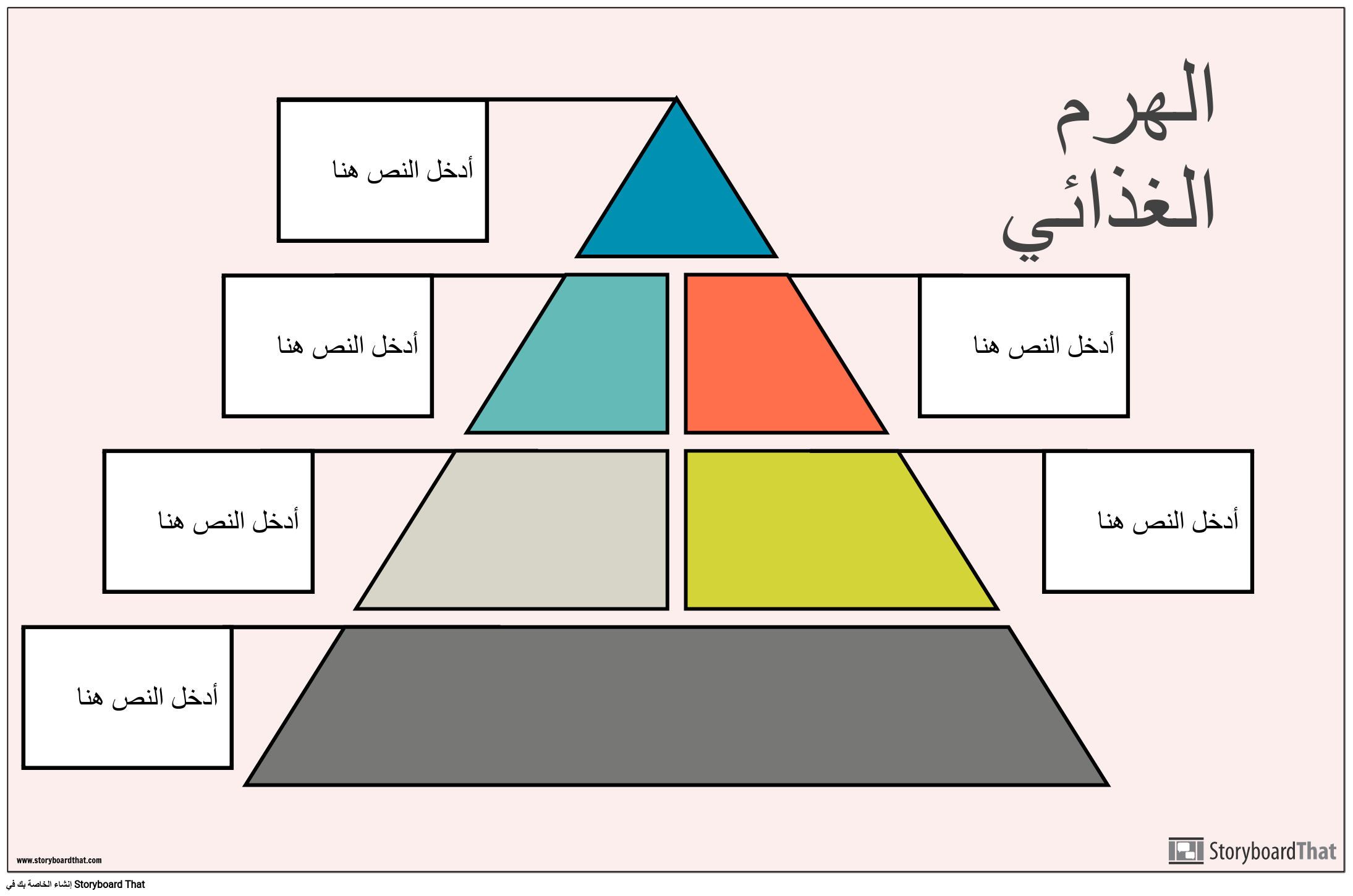 ملصق الهرم الغذائي