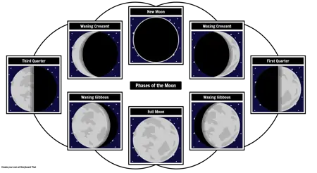 دورة مراحل القمر