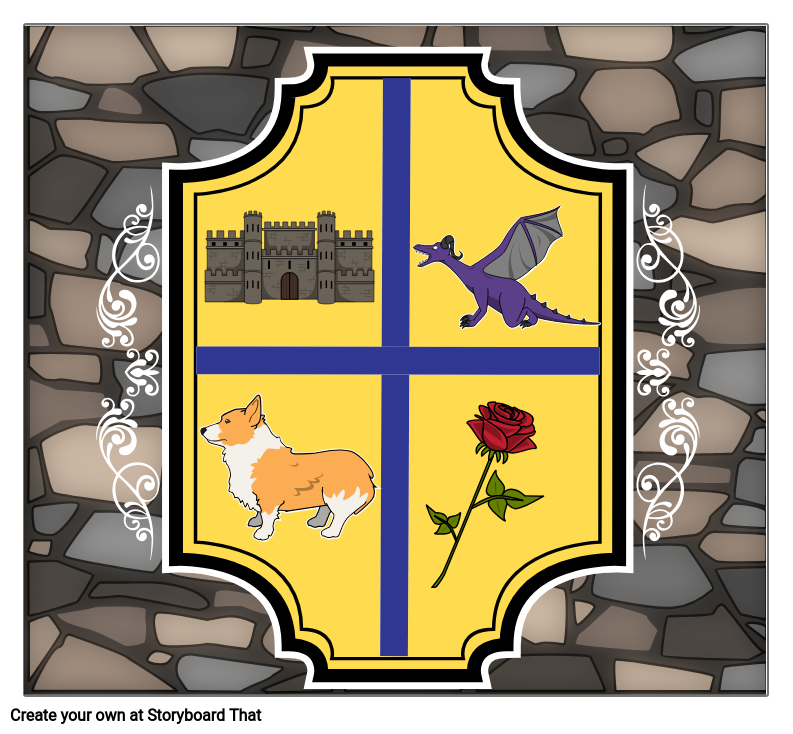 A Medieval Feast - Crest Coat of Arms