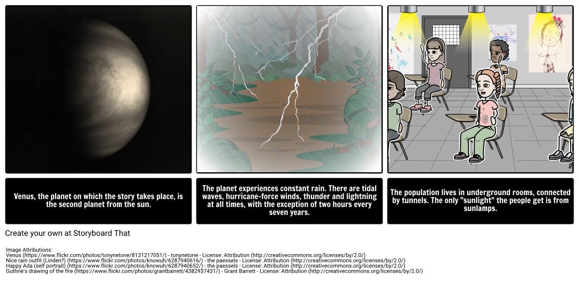 All Summer In A Day Setting Storyboard By Beckyharvey