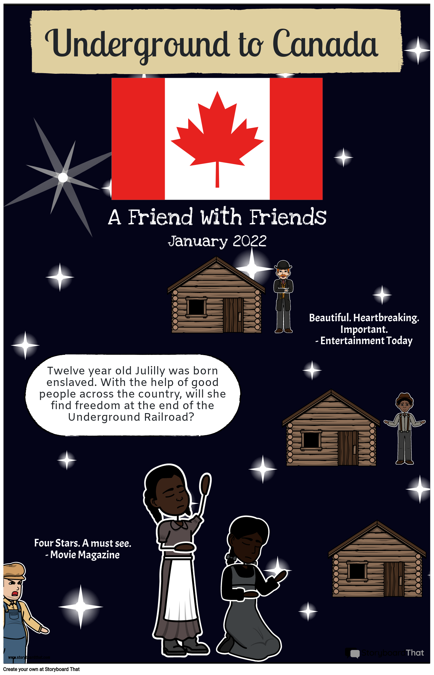 Постер на Филма под Земята в Канада
