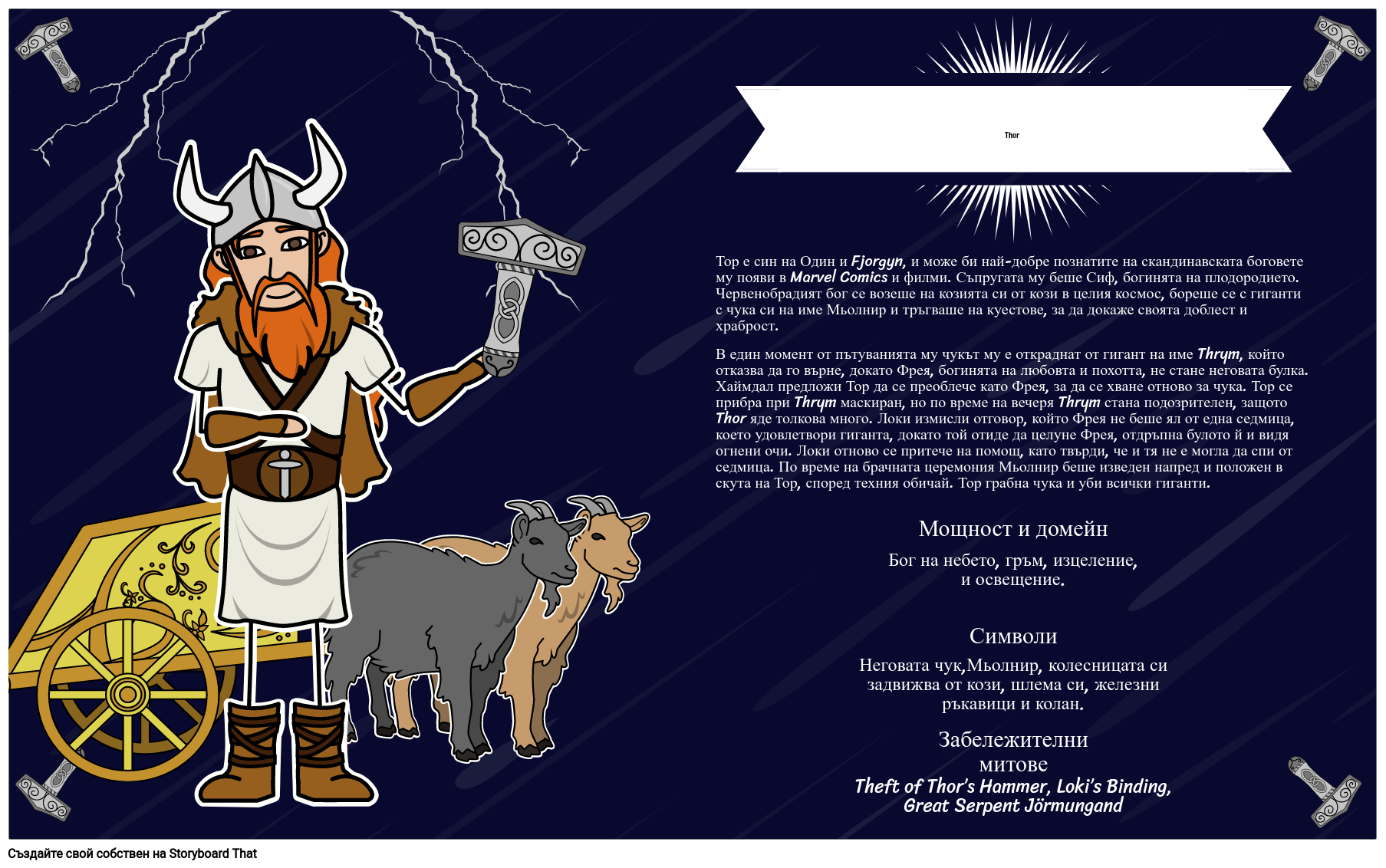 Плакат за Скандинавски бог