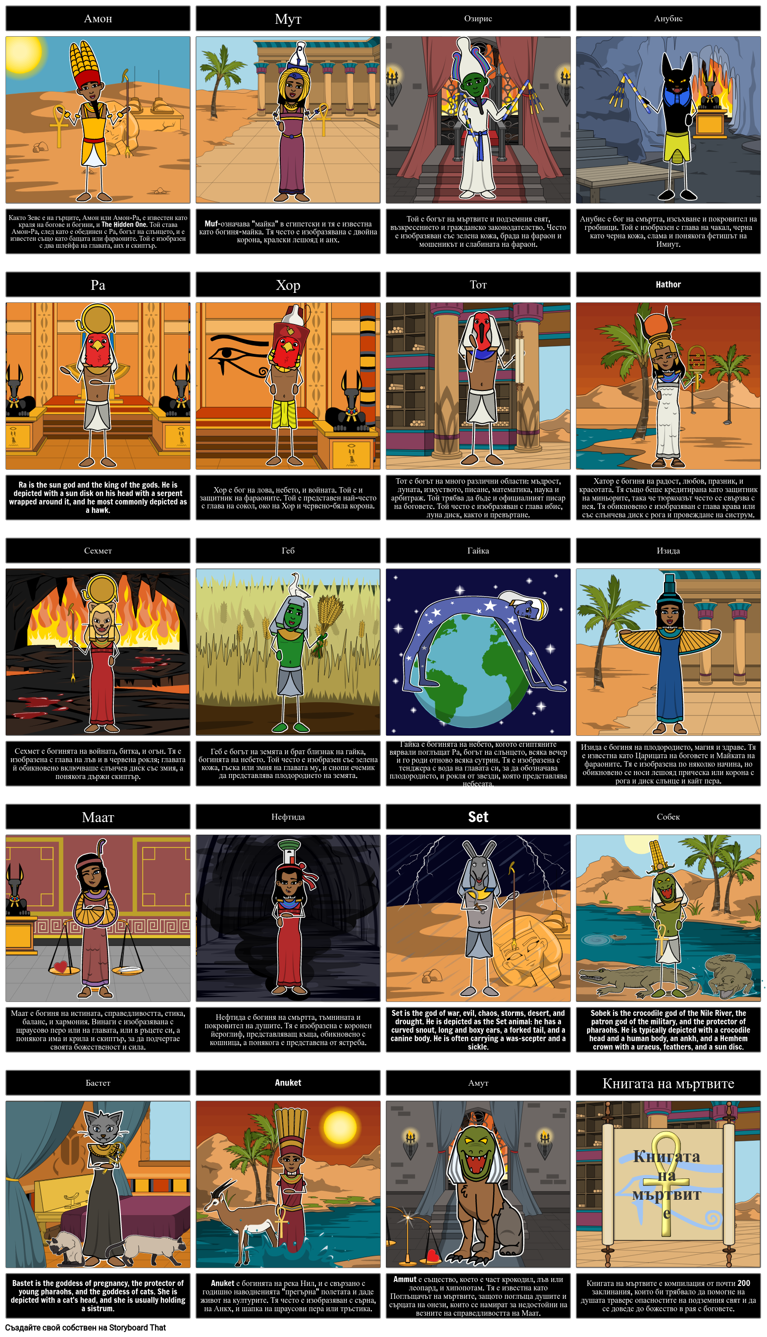 Египетски Богове и Богини