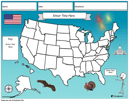 Карта на Съединените Щати