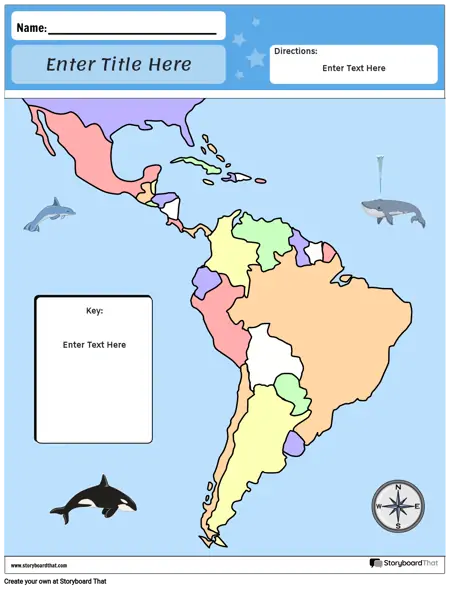 Карта на Южна Америка