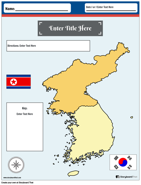 Карта на Корея