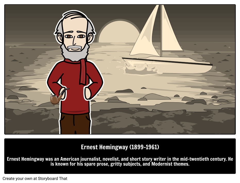 Ernest Hemingway Biography Storyboard