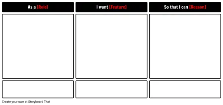 agile user story template