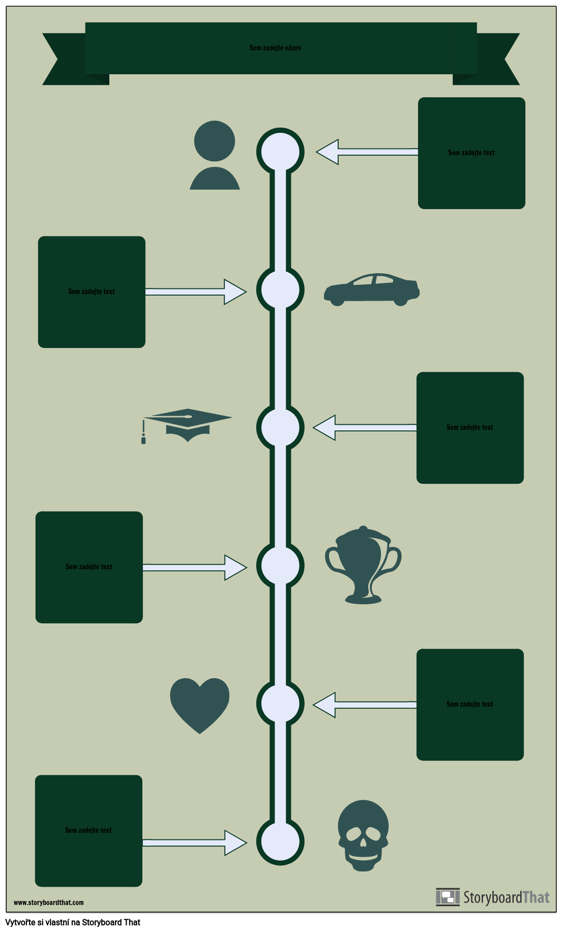 Časová osa Infographic Šablona