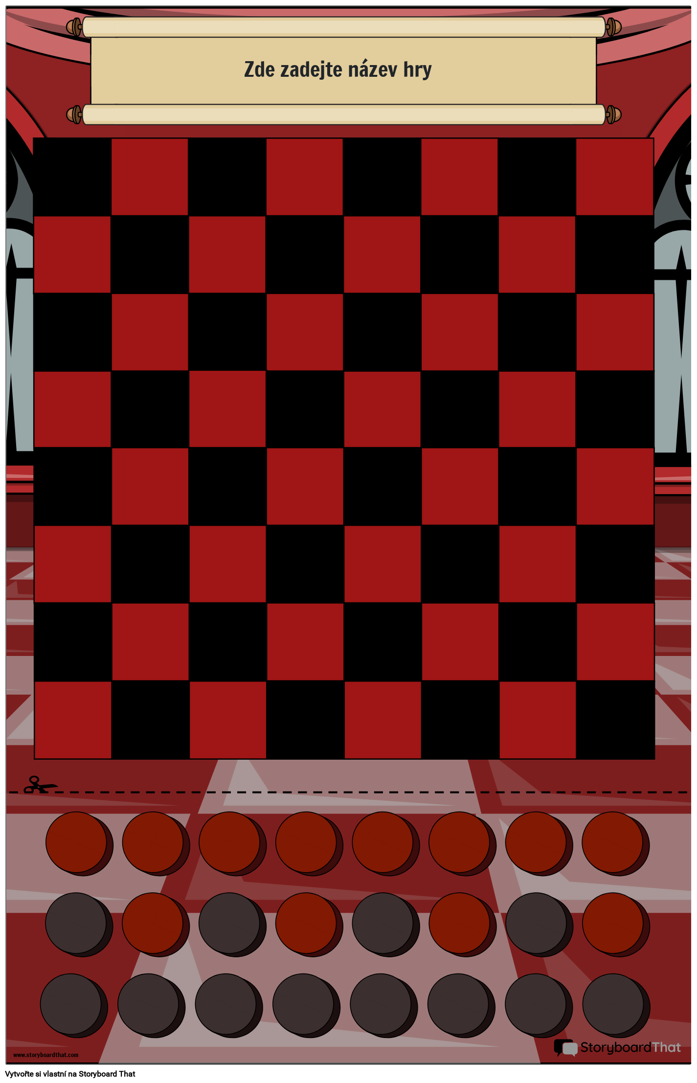 Černá a Červená Šachovnicová hra