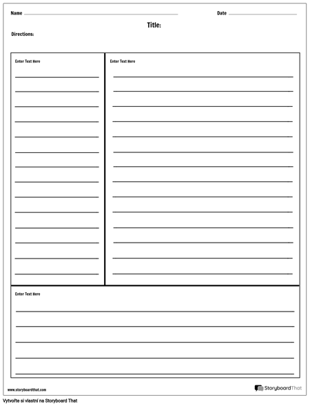 Cornell Notes with Lines