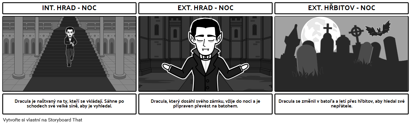 Dracula Scene Scénář