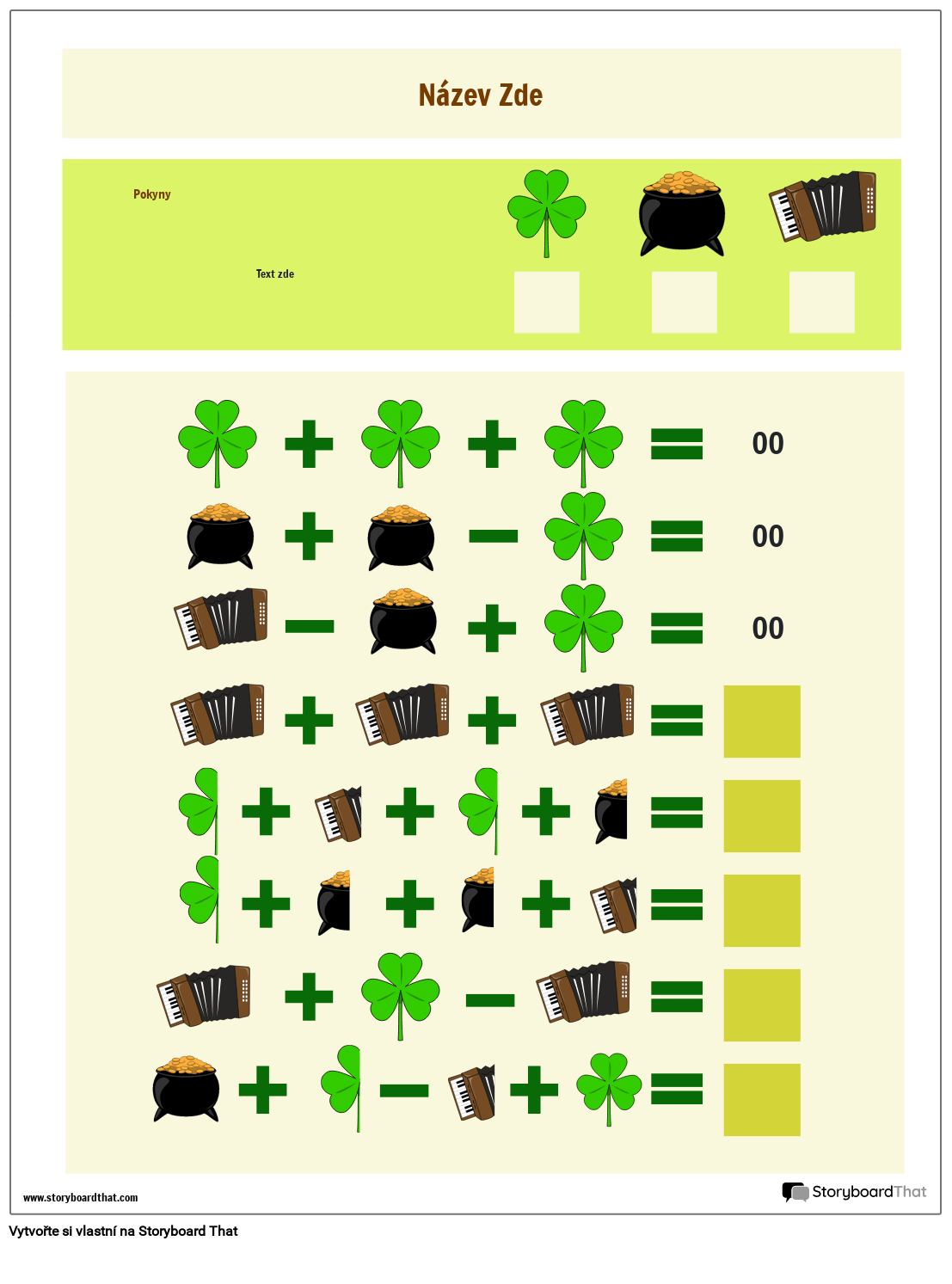 Lucky Puzzle Printable Worksheet