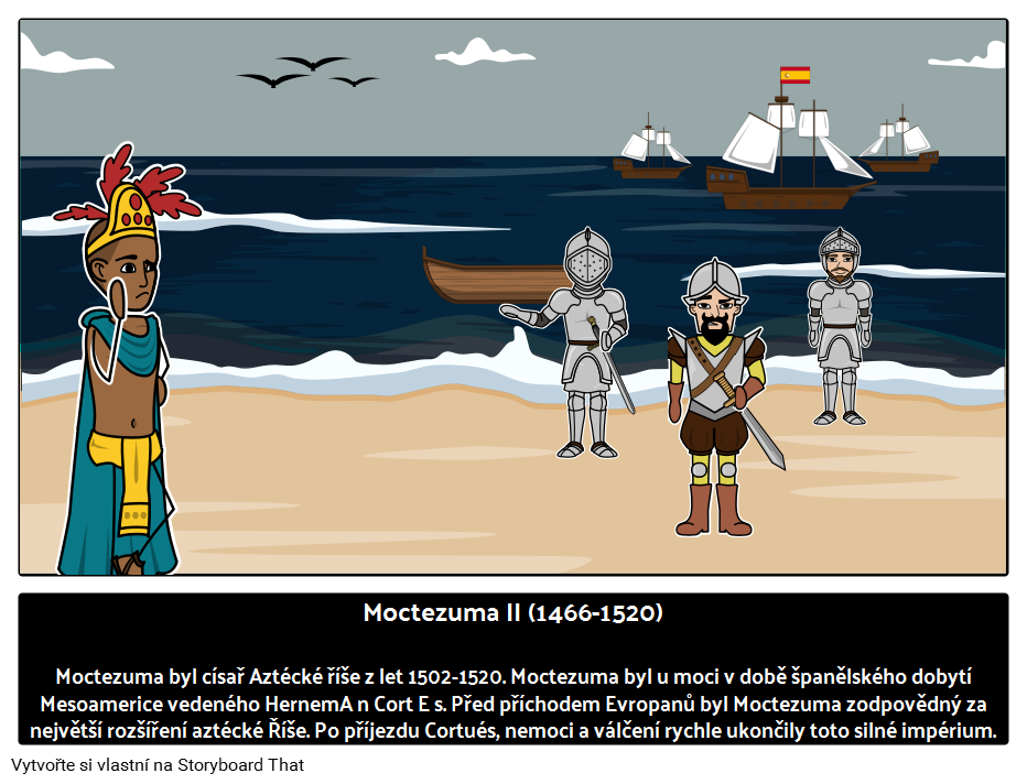 Moctezuma II Nebo Montezuma II - Vládce Aztécké Říše 