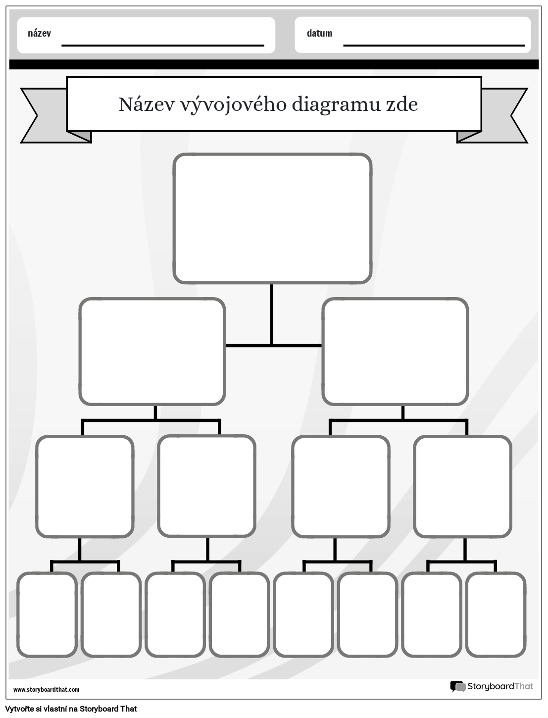 Nová šablona vývojového diagramu vytvoření stránky 1 (černobílá)