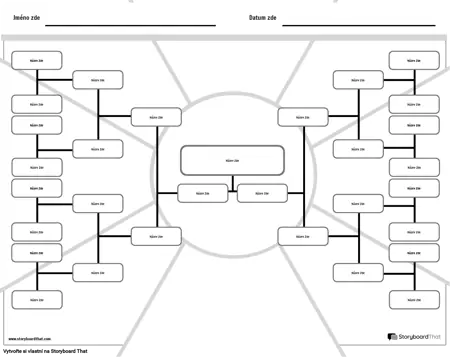 Nová šablona vývojového diagramu vytvoření stránky 5 (černobílá)