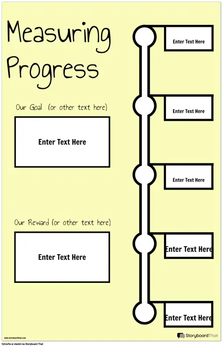 Plakát Měření Pokroku
