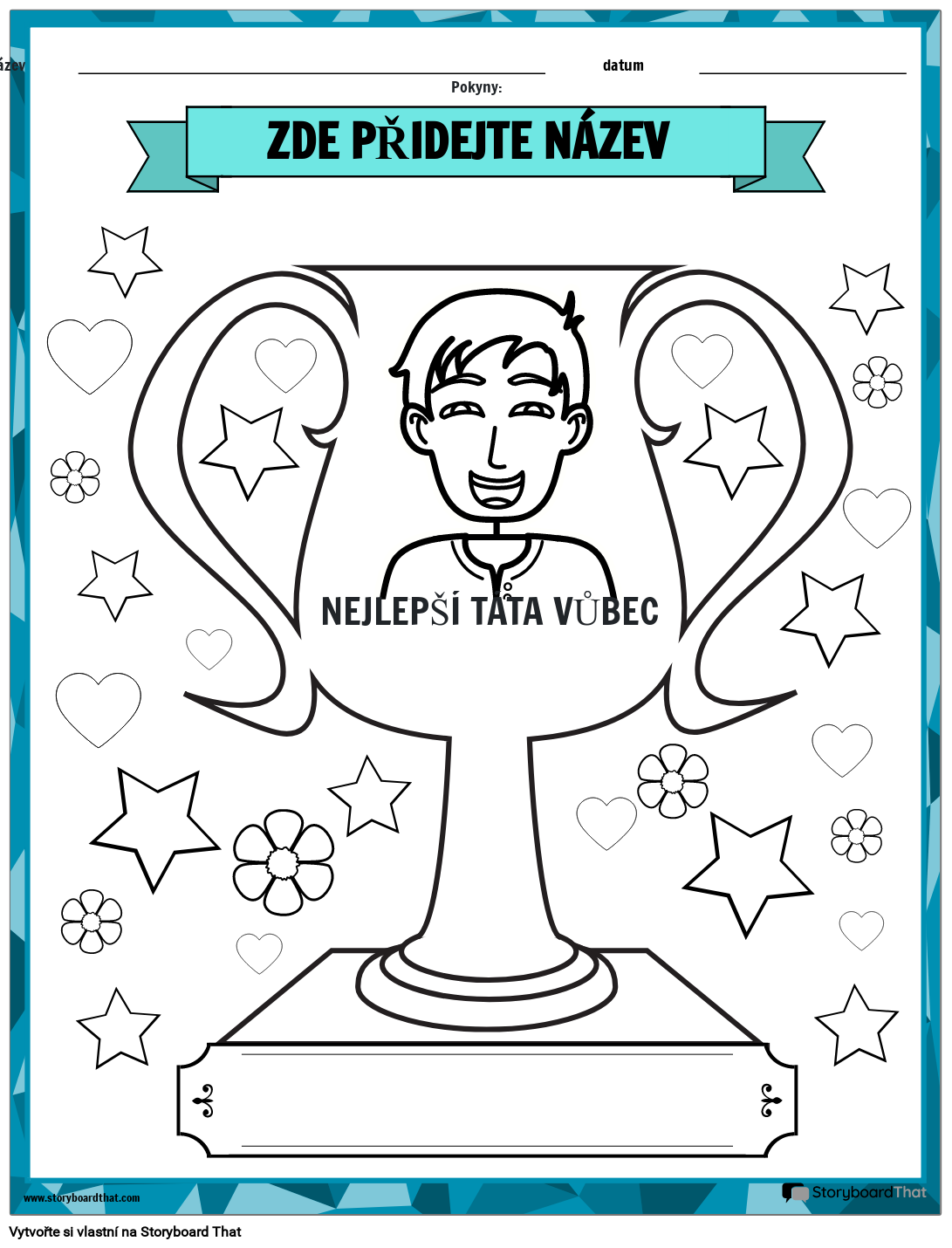 Pracovní List Trofej pro Tátu