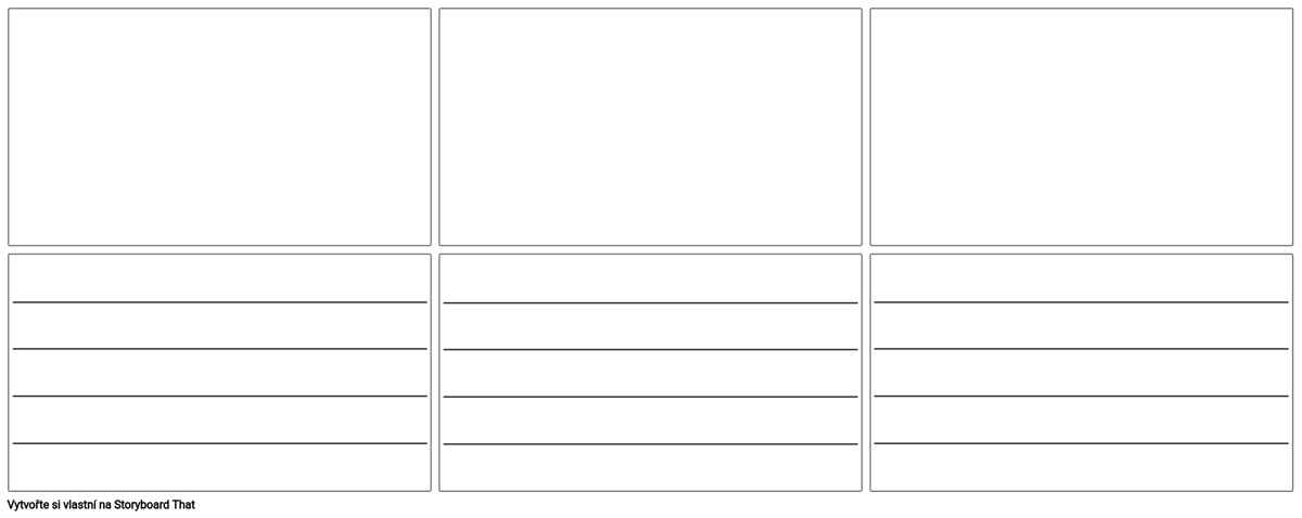 Prázdná šablona příběhu s řádky Storyboard by cs-examples