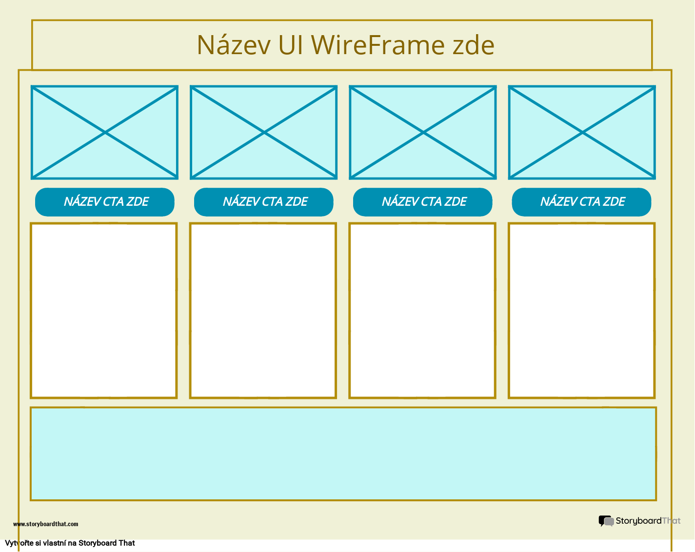 Šablona Firemního Uživatelského Rozhraní WireFrame 4
