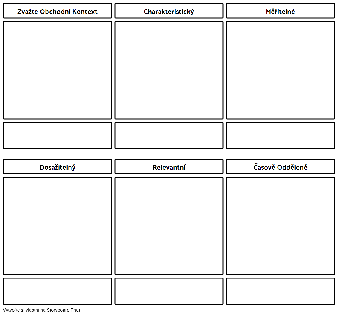 SMART Goals Template Storyboard By Cs examples