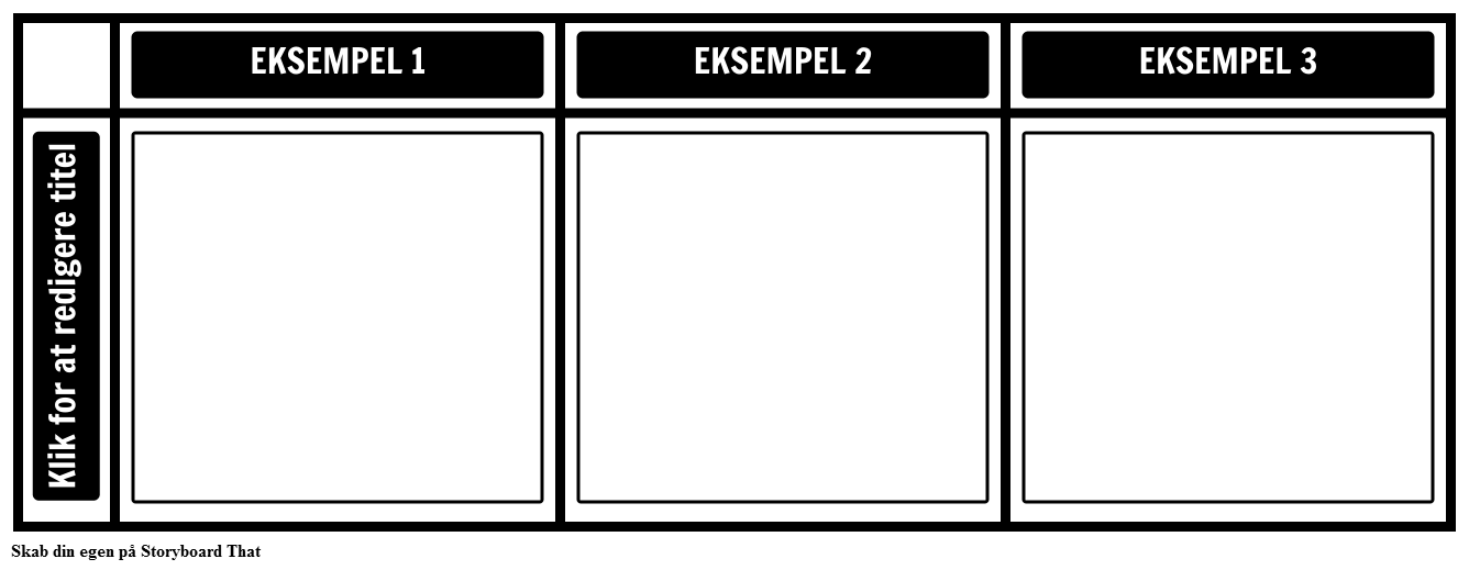 3 Eksempler Diagram