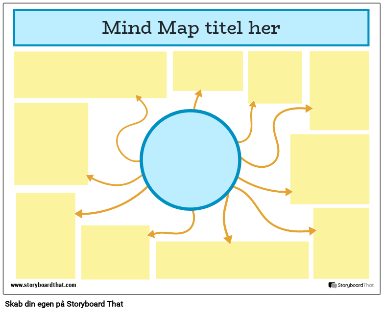 Corporate Mind Map Skabelon 1