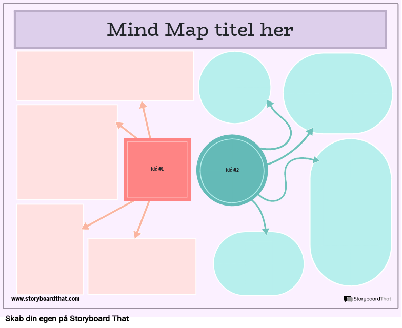 Corporate Mind Map Skabelon 2