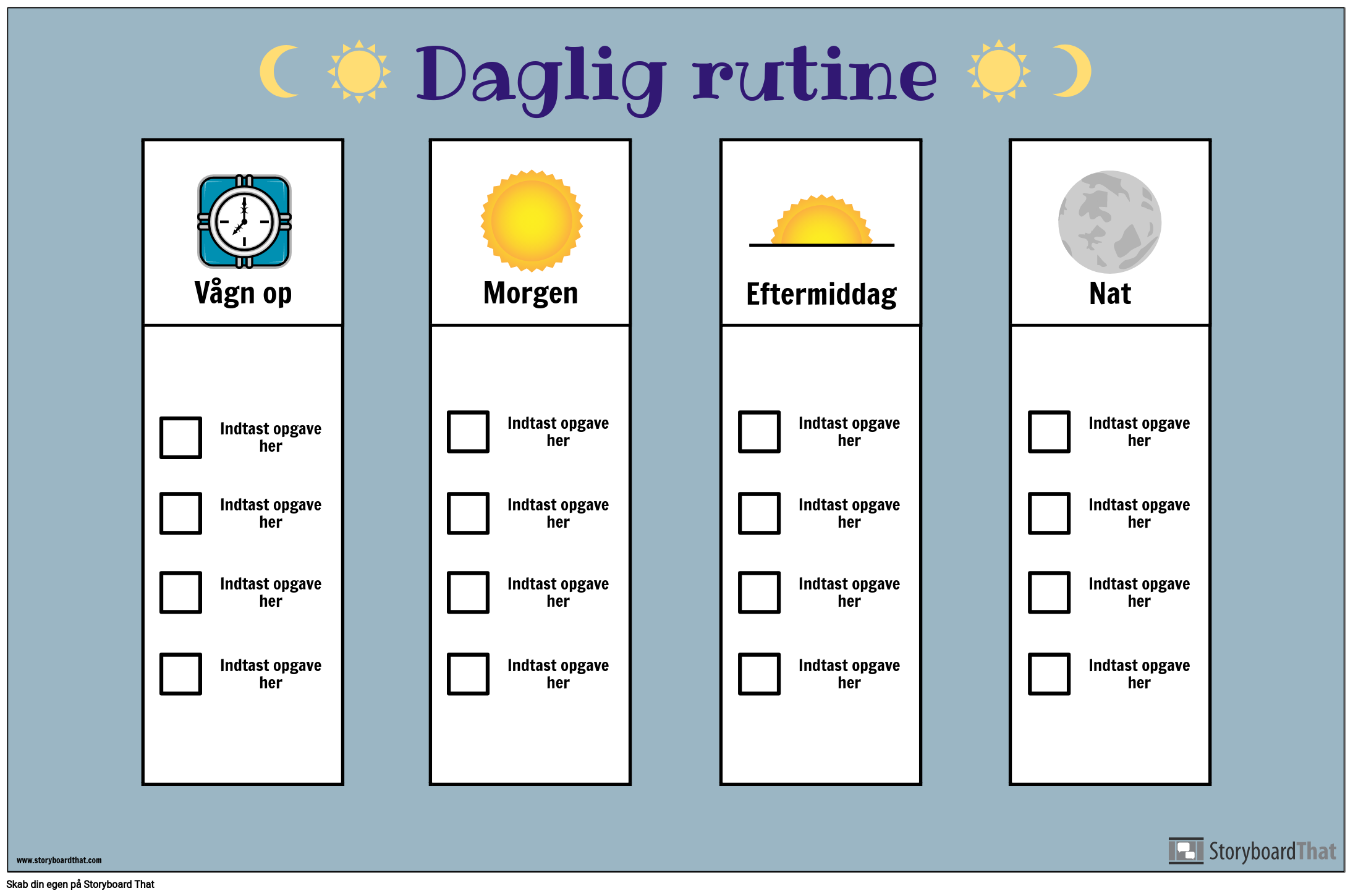 Dagligt Rutekort