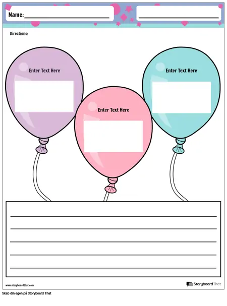 Grafisk Organisator Ballon