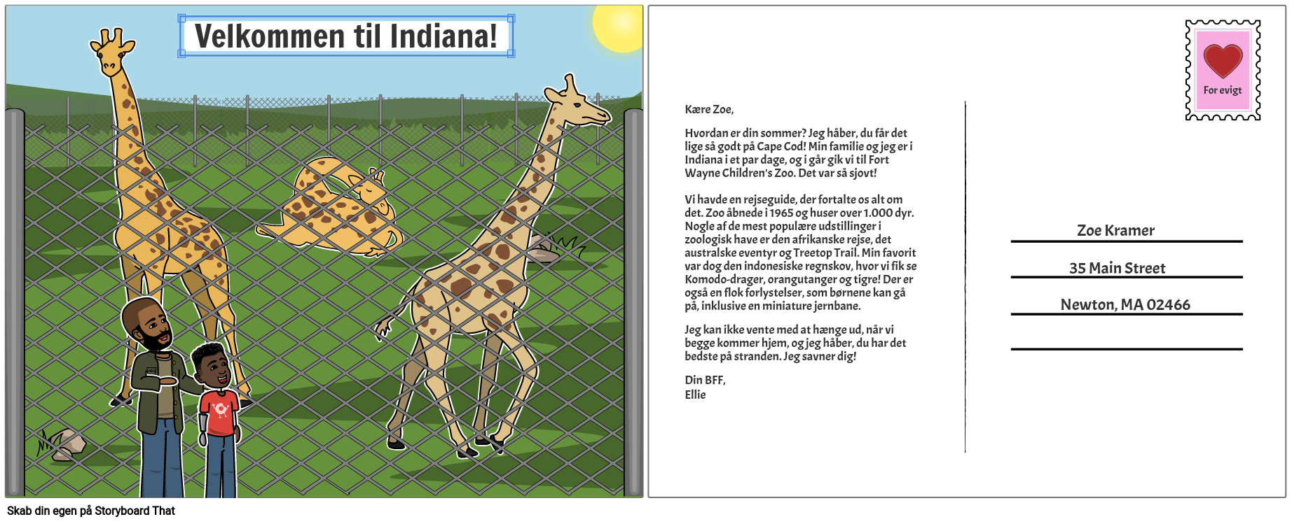 Indiana Landmark Postkort