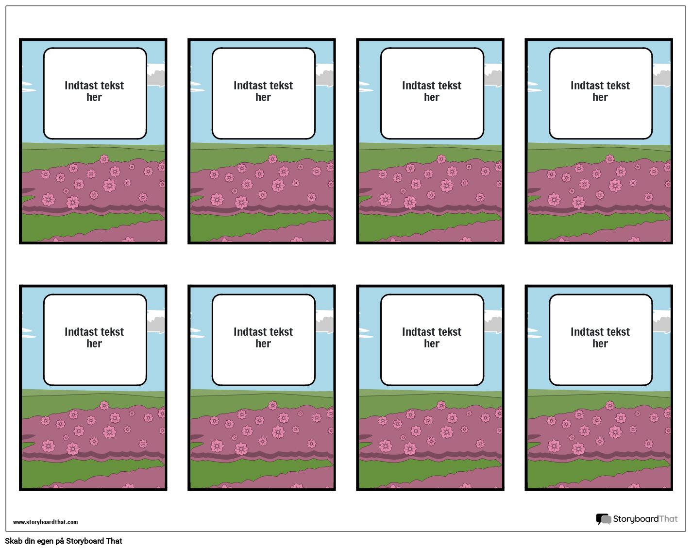 Kort med blomstertema