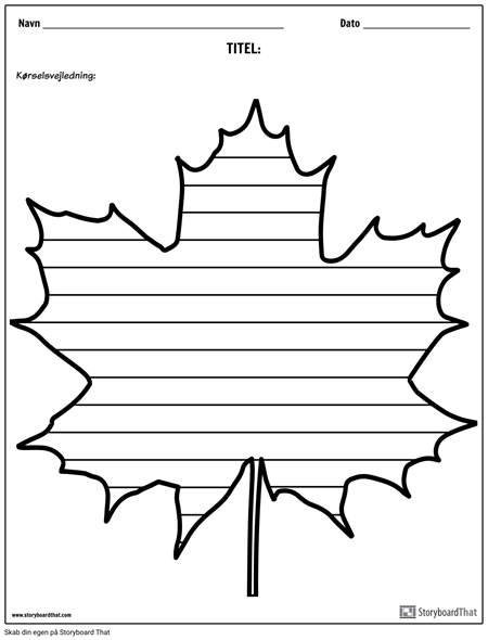 Kreativ Skrivning - Maple Leaf