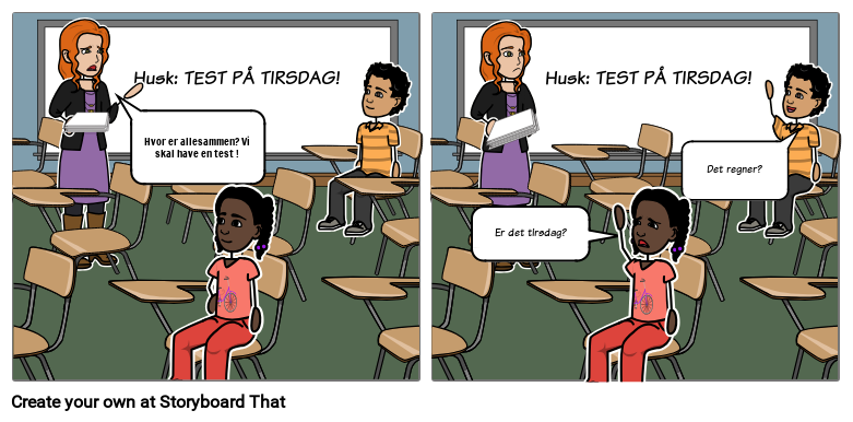 PSA Comic - Test - public service-meddelelsesskole