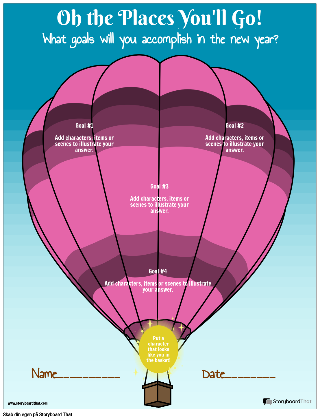 Skabelon, Luftballonmål