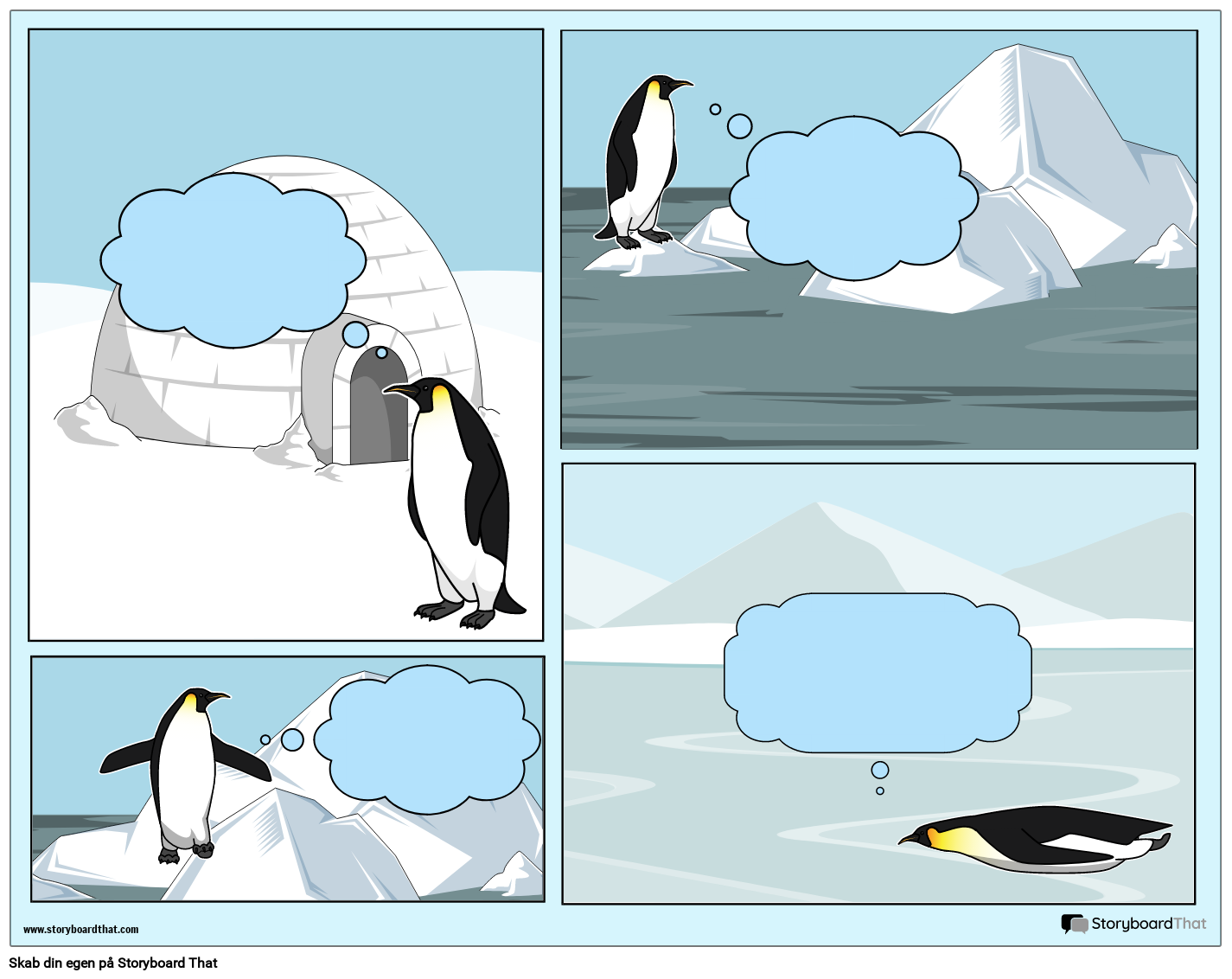 Tegneserie Pingvin-tema