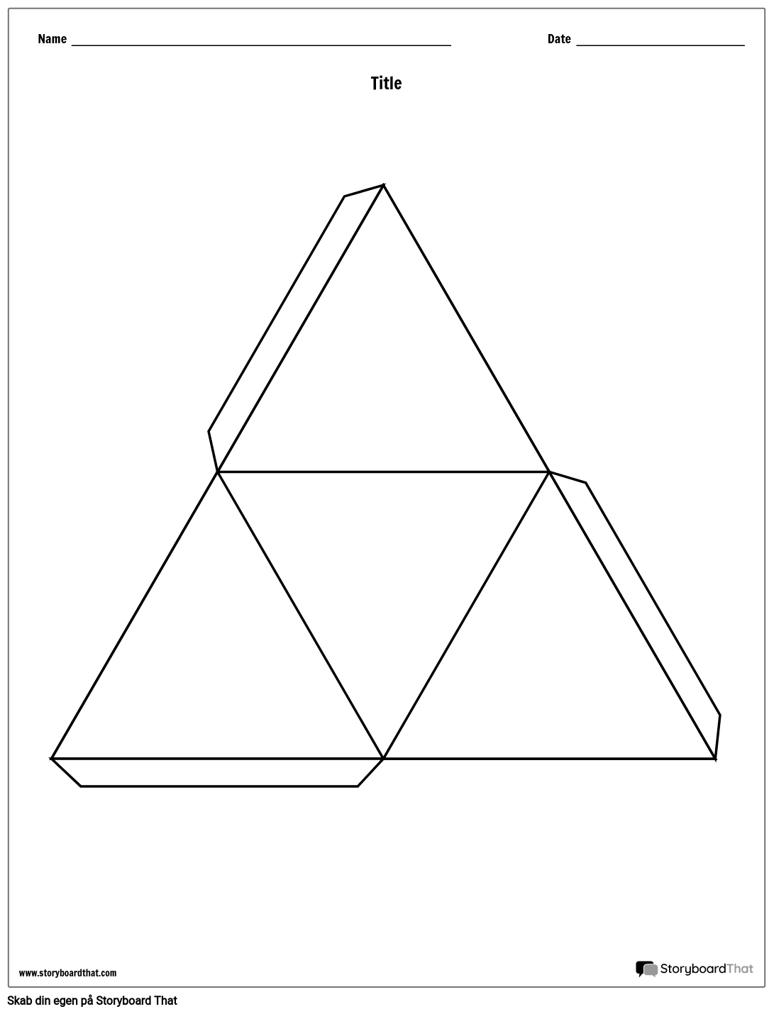 Triangle Story Cube