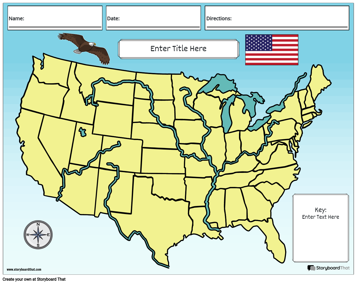 USA Fysisk Geografi