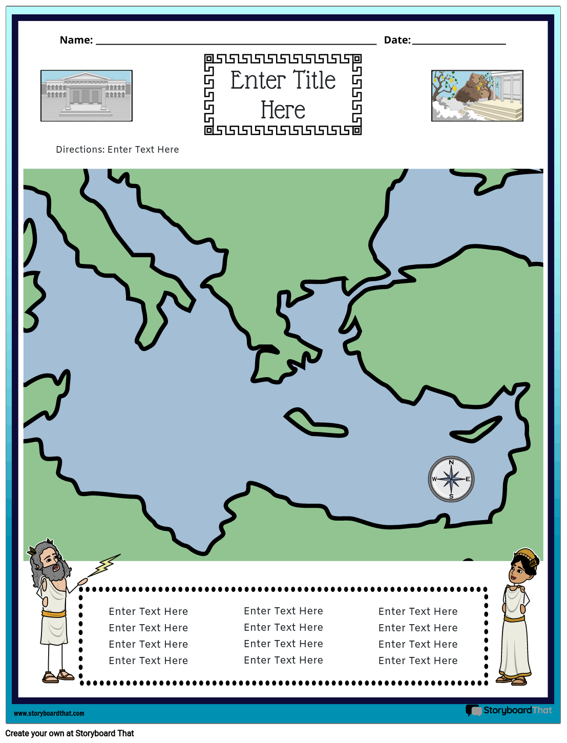 Antikes Griechenland Karte