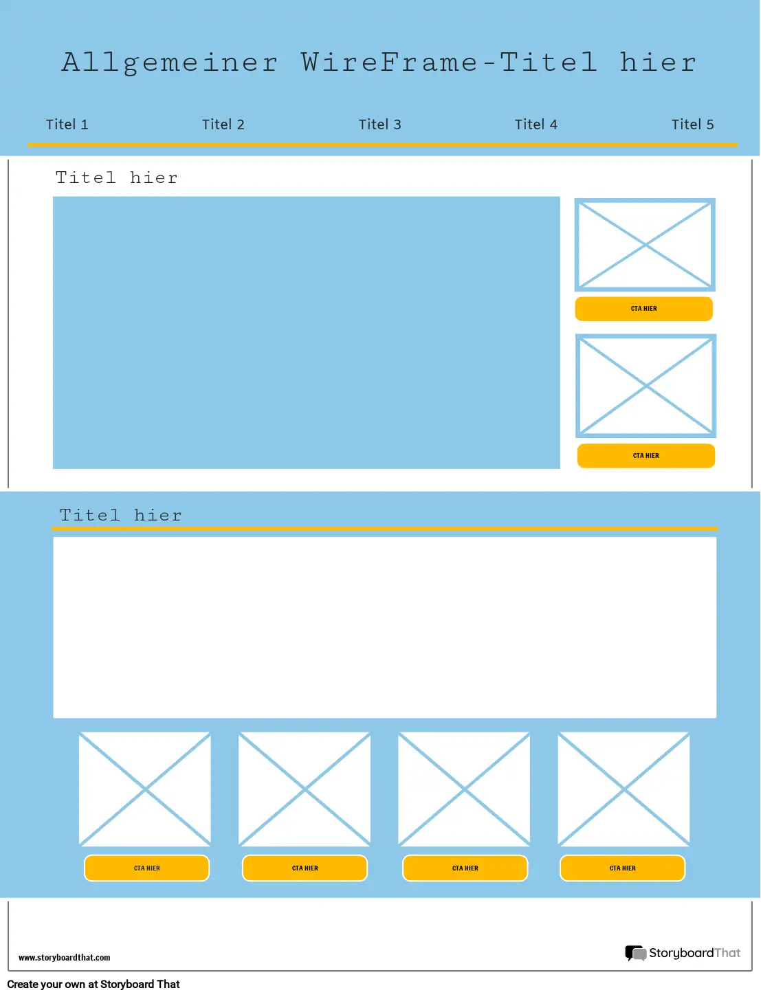Vorlagen und Beispiele | KOSTENLOSES Wireframe Tool