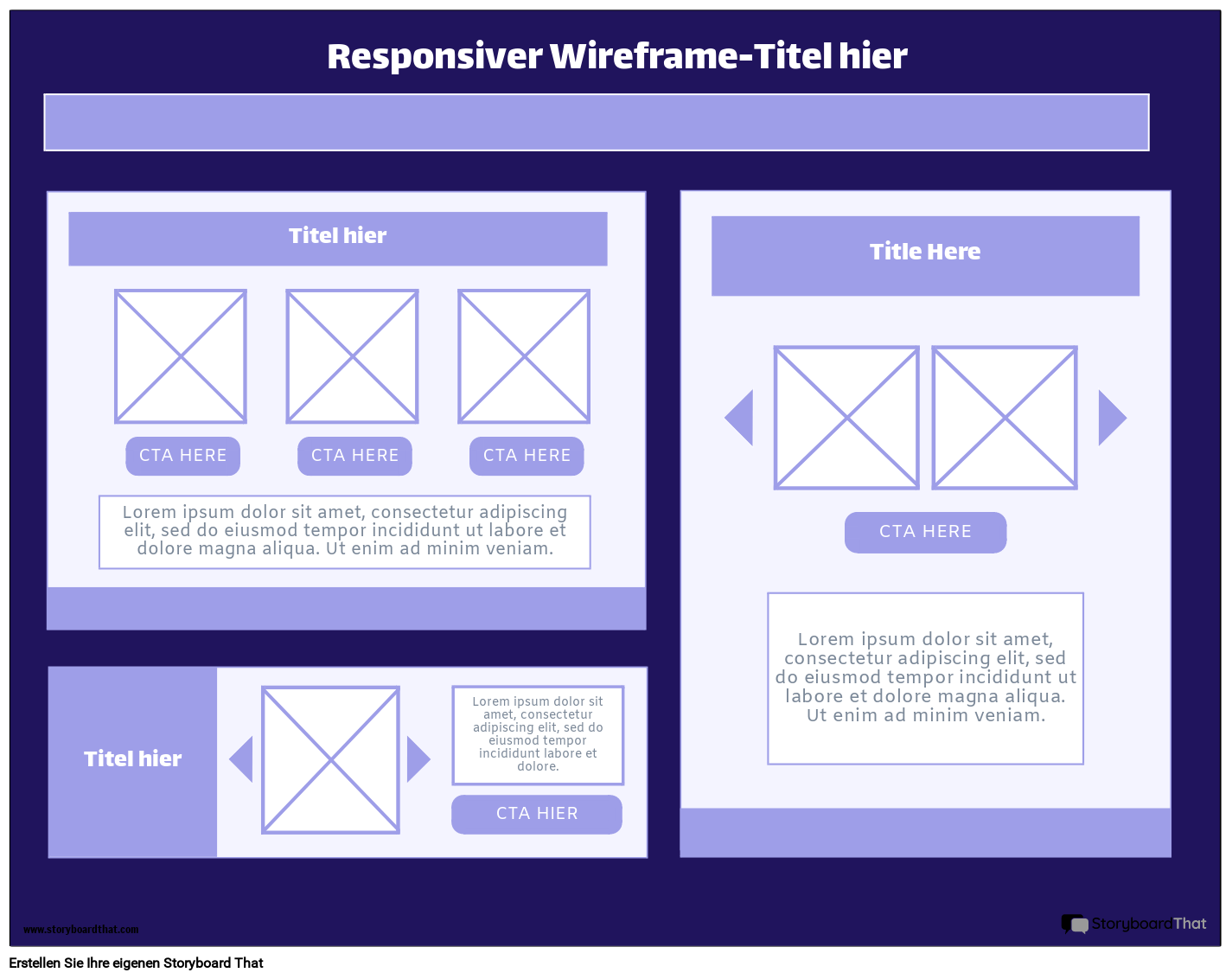 Corporate Responsive Wireframe-Vorlage 3
