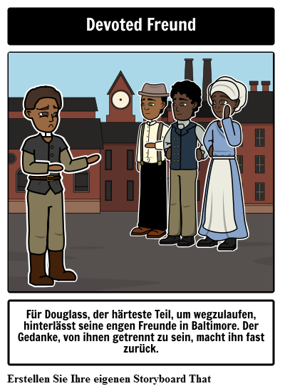Erzählung vom Leben von Frederick Douglass Charakter Trait Square