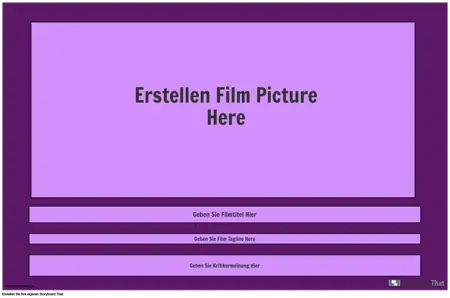Filmplakat Vorlage, Landschaft